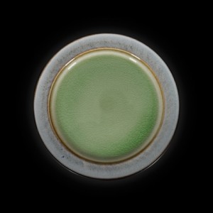 Тарелка мелкая 267мм серый+зеленый Corone Tesoro фк 0408